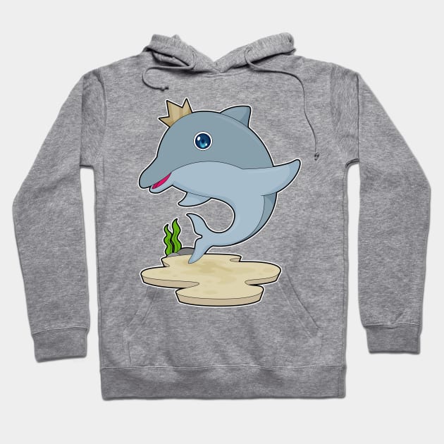 Dolphin King Crown Hoodie by Markus Schnabel